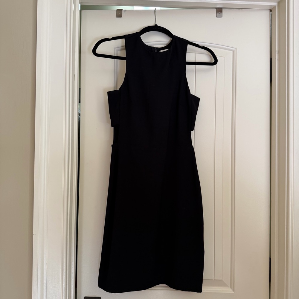 H&M Black Midi Dress with Cutouts